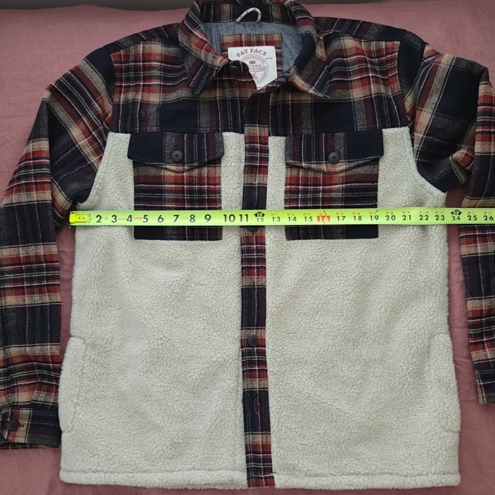 Fat Face Plaid Shacket - Picture 4 of 5
